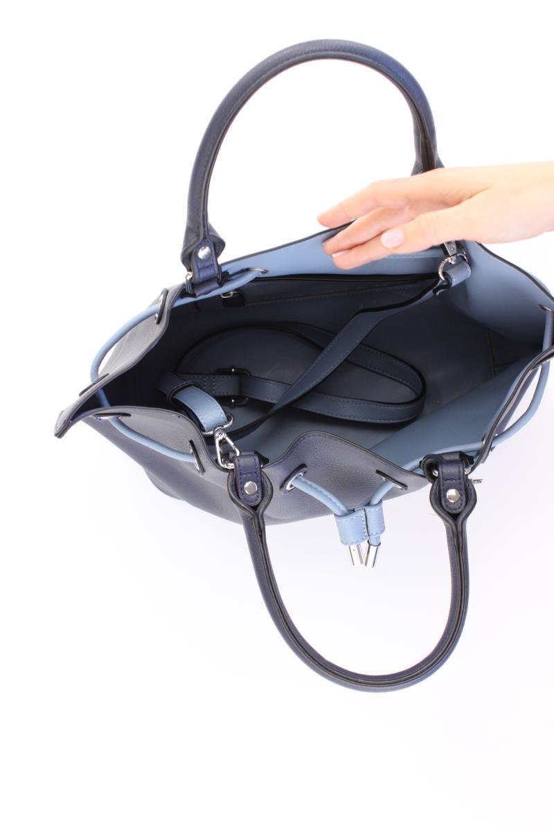 L. Credi Henkeltasche blau aus Leder