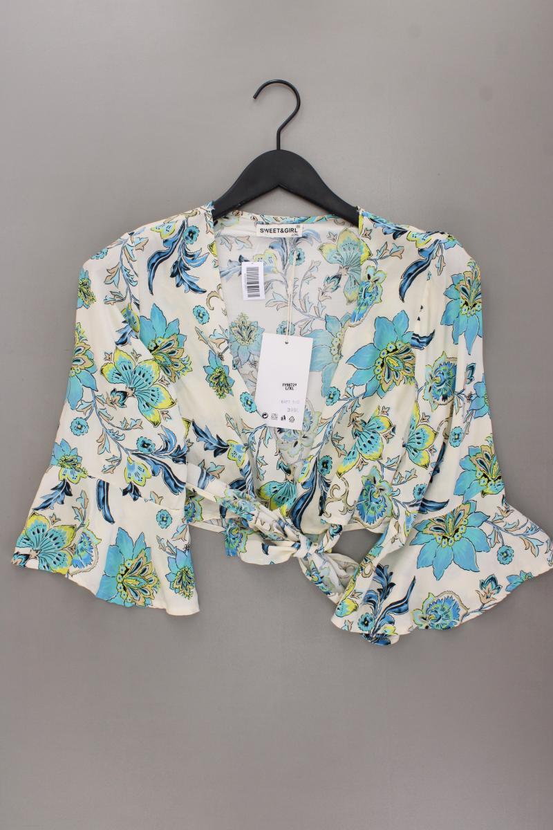 Classic Bluse Gr. L/XL mit Blumenmuster neu mit Etikett Neupreis: 49,9€! blau