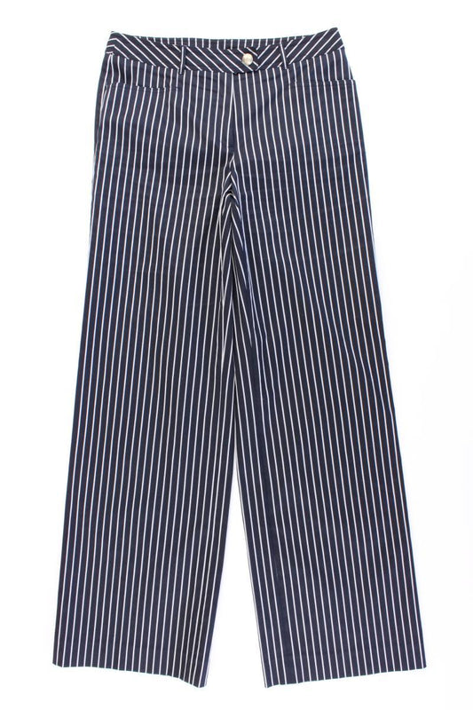 Betty Barclay Hose Gr. 38 gestreift blau aus Baumwolle