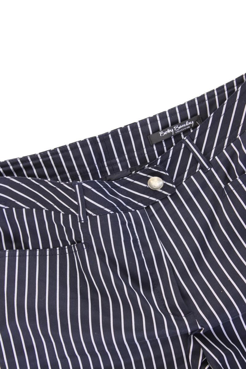Betty Barclay Hose Gr. 38 gestreift blau aus Baumwolle
