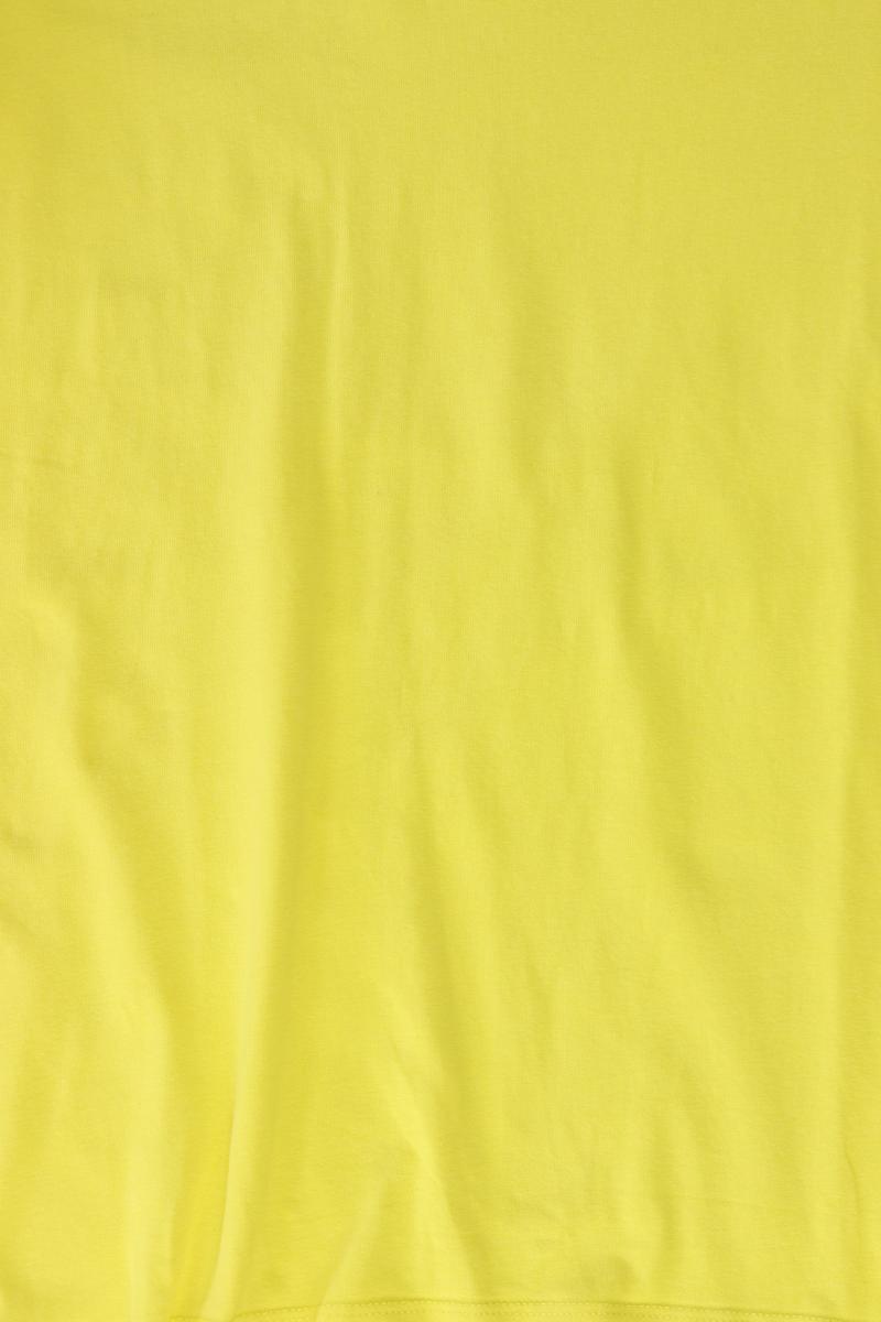 Street One Shirt mit V-Ausschnitt Gr. 42 Kurzarm gelb aus Baumwolle