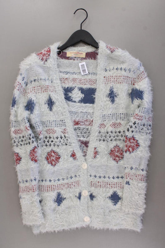 Tom Tailor (Denim) Strickjacke Gr. S Langarm grau aus Polyamid