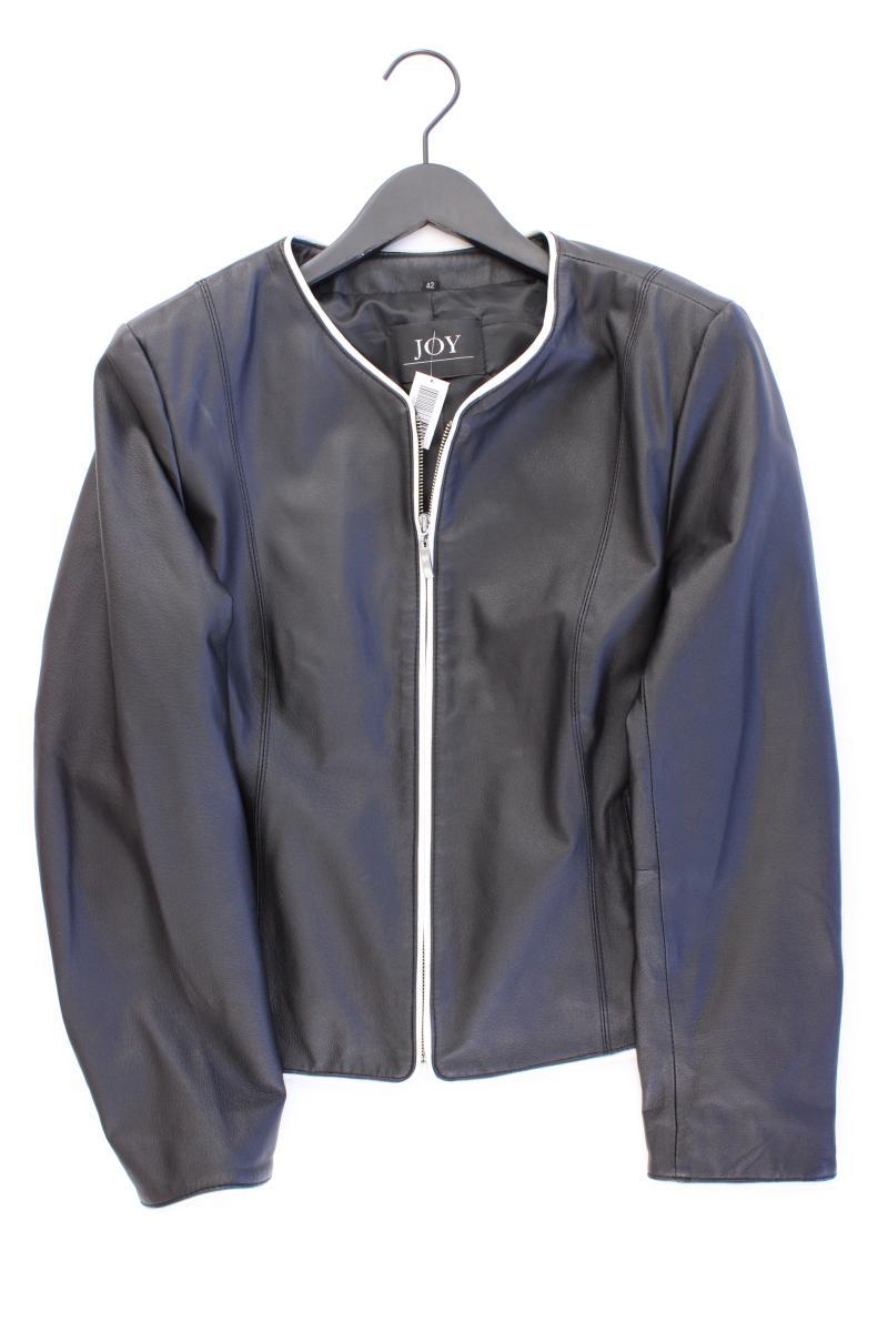 JOY Lederjacke Gr. 42 Vintage schwarz