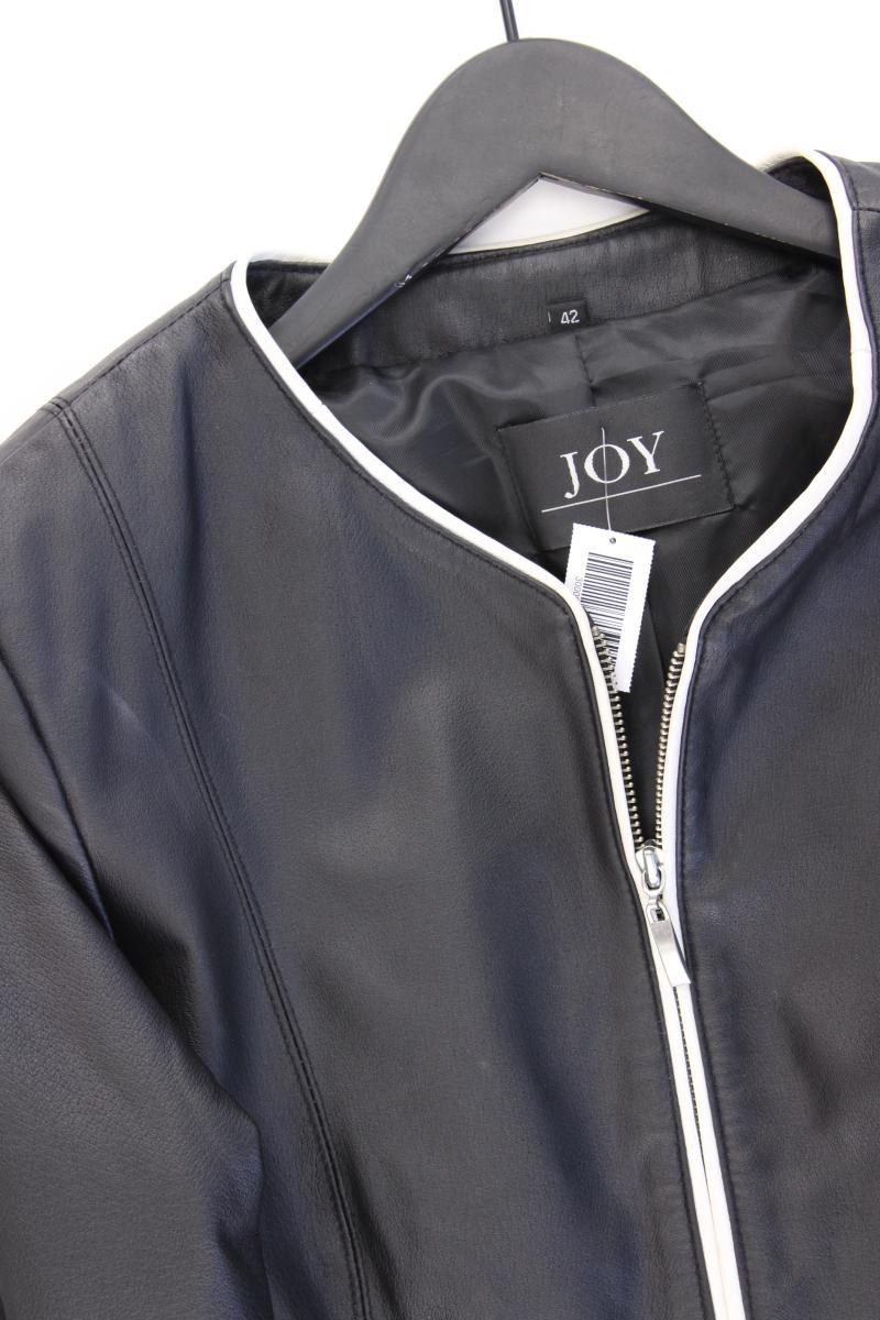 JOY Lederjacke Gr. 42 Vintage schwarz