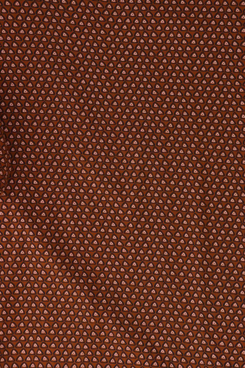 Esprit Printshirt Gr. XXL geometrisches Muster Kurzarm braun aus Baumwolle