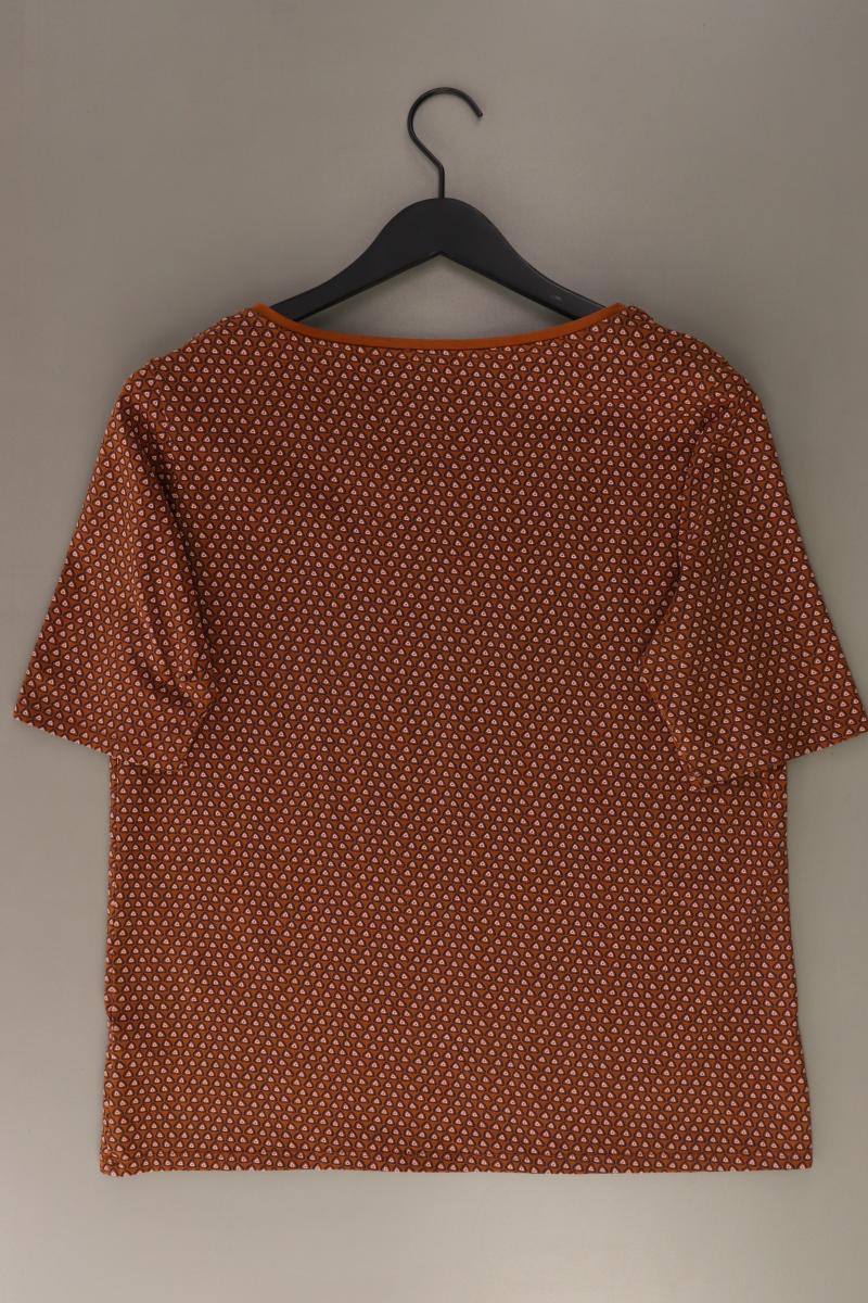 Esprit Printshirt Gr. XXL geometrisches Muster Kurzarm braun aus Baumwolle