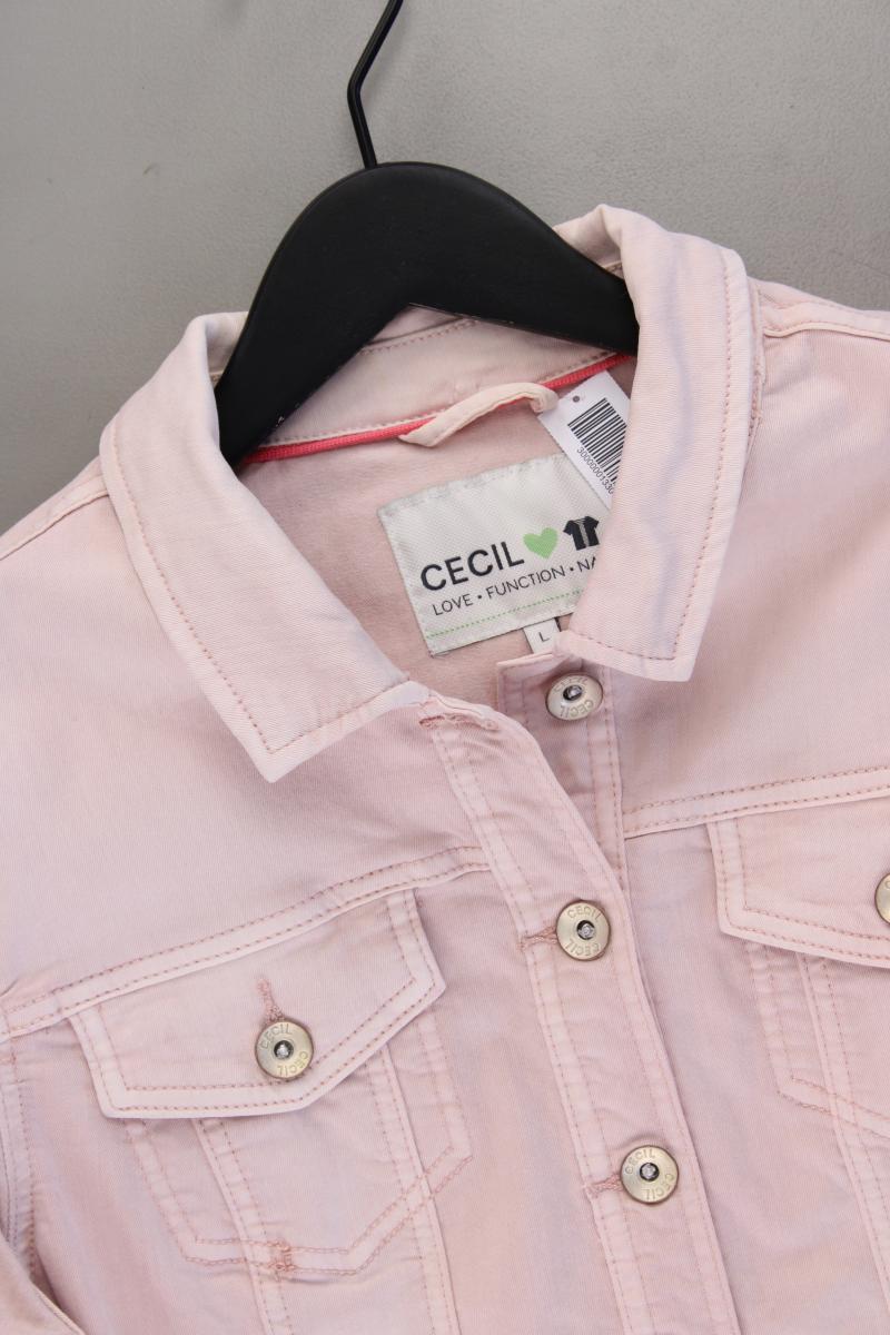 Cecil Übergangsjacke Gr. L rosa aus Baumwolle