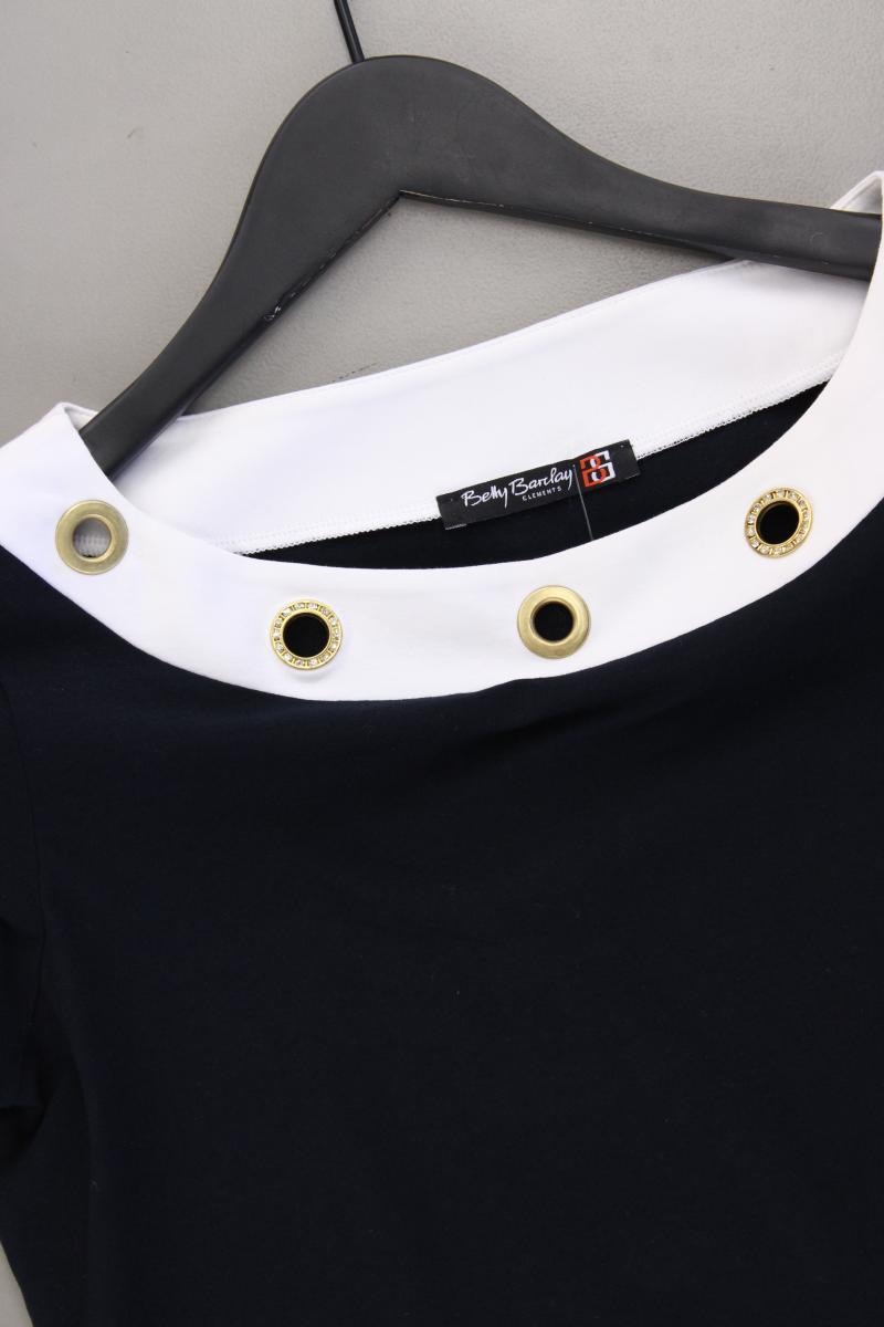 Betty Barclay T-Shirt Gr. 38 Kurzarm mit Nieten blau
