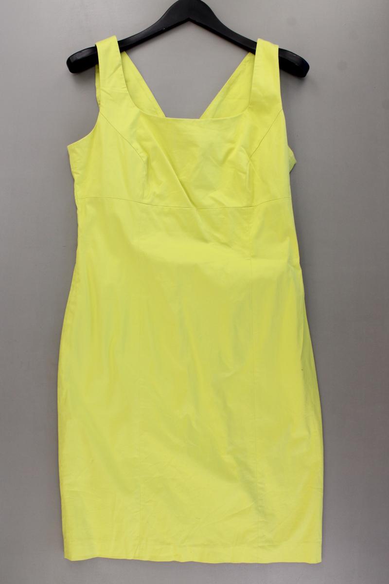 PiuPiu Bleistiftkleid Gr. 42 Ärmellos gelb aus Baumwolle