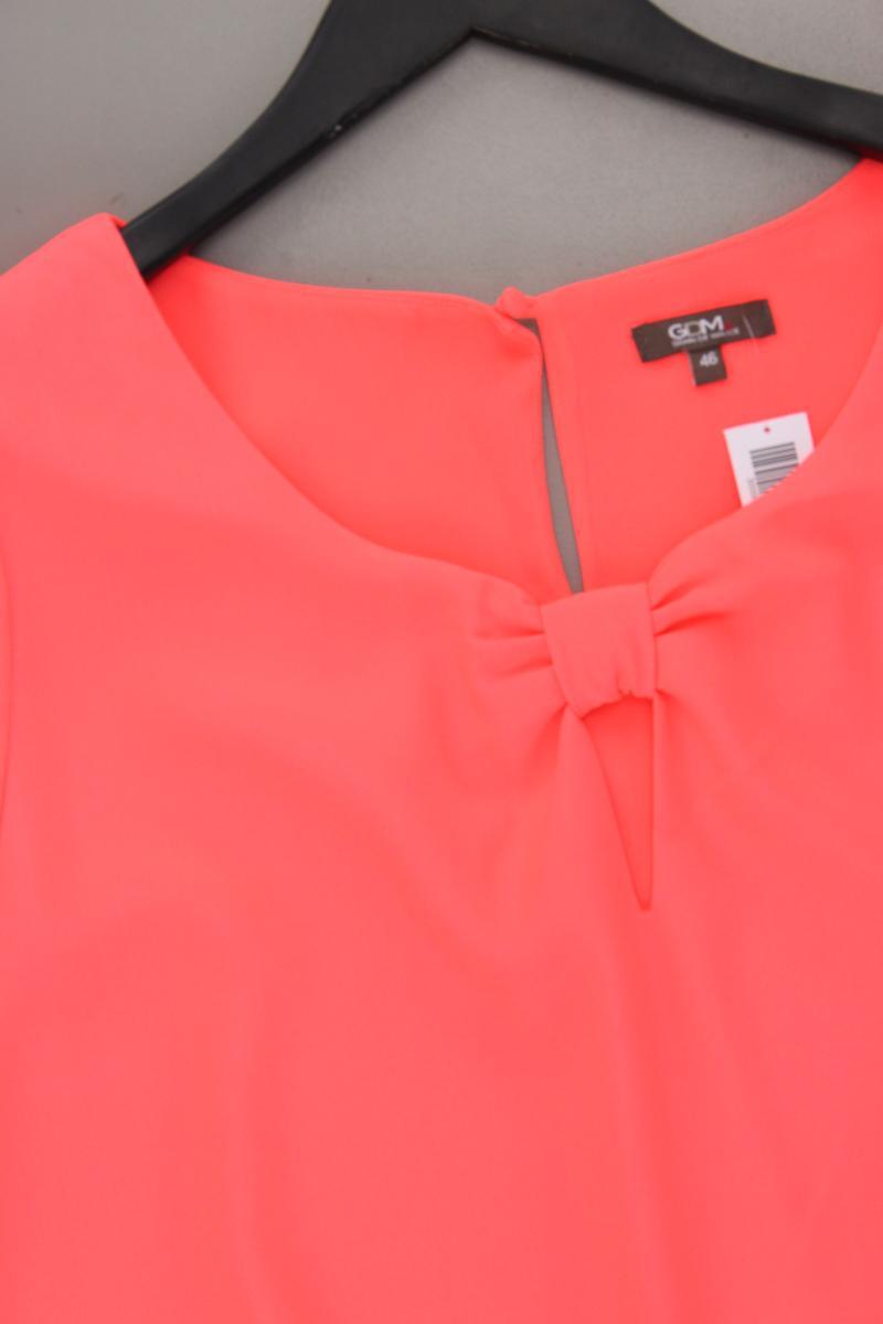 Grain de Malice Kleid Neon Gr. 44 Kurzarm orange aus Polyester