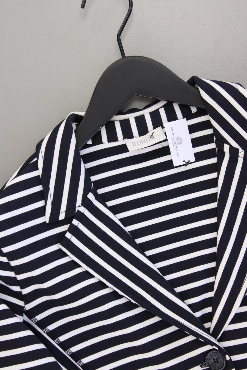 Bonita Jerseyblazer Gr. L gestreift blau aus Viskose