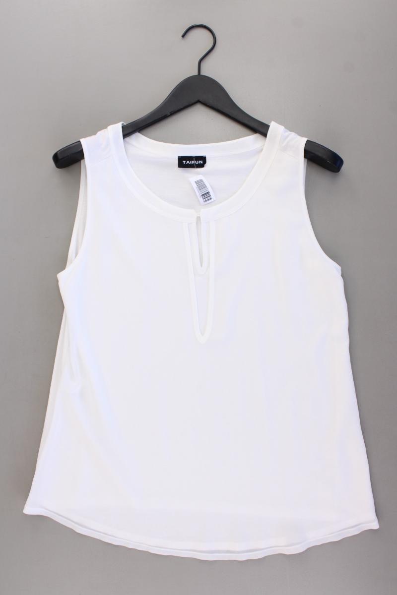 Taifun Ärmellose Bluse Gr. 40 weiß