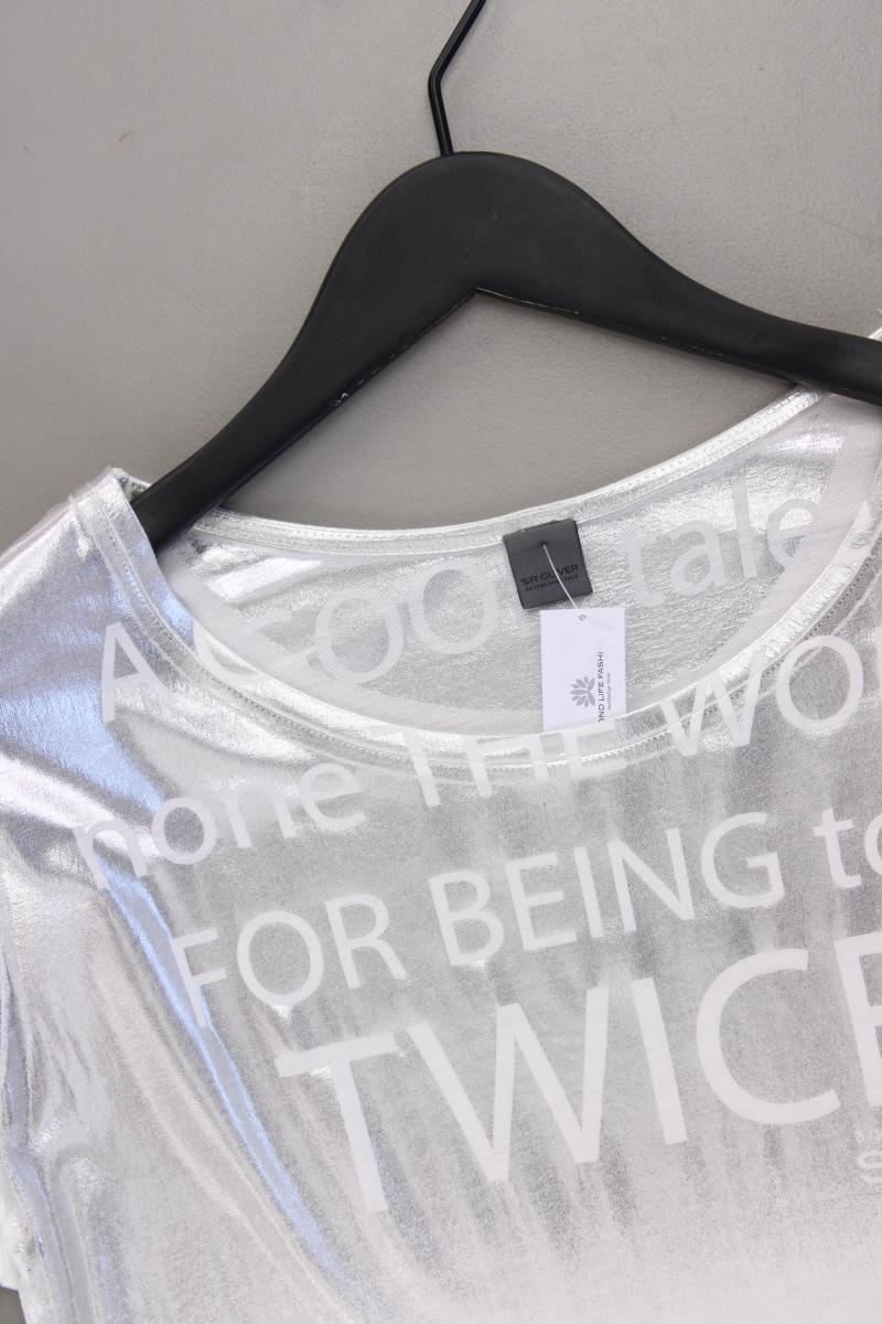 Sir Oliver T-Shirt Gr. 38 Kurzarm weiß