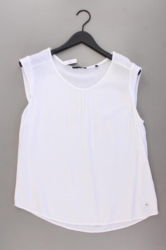 Zero Ärmellose Bluse Gr. 40 weiß