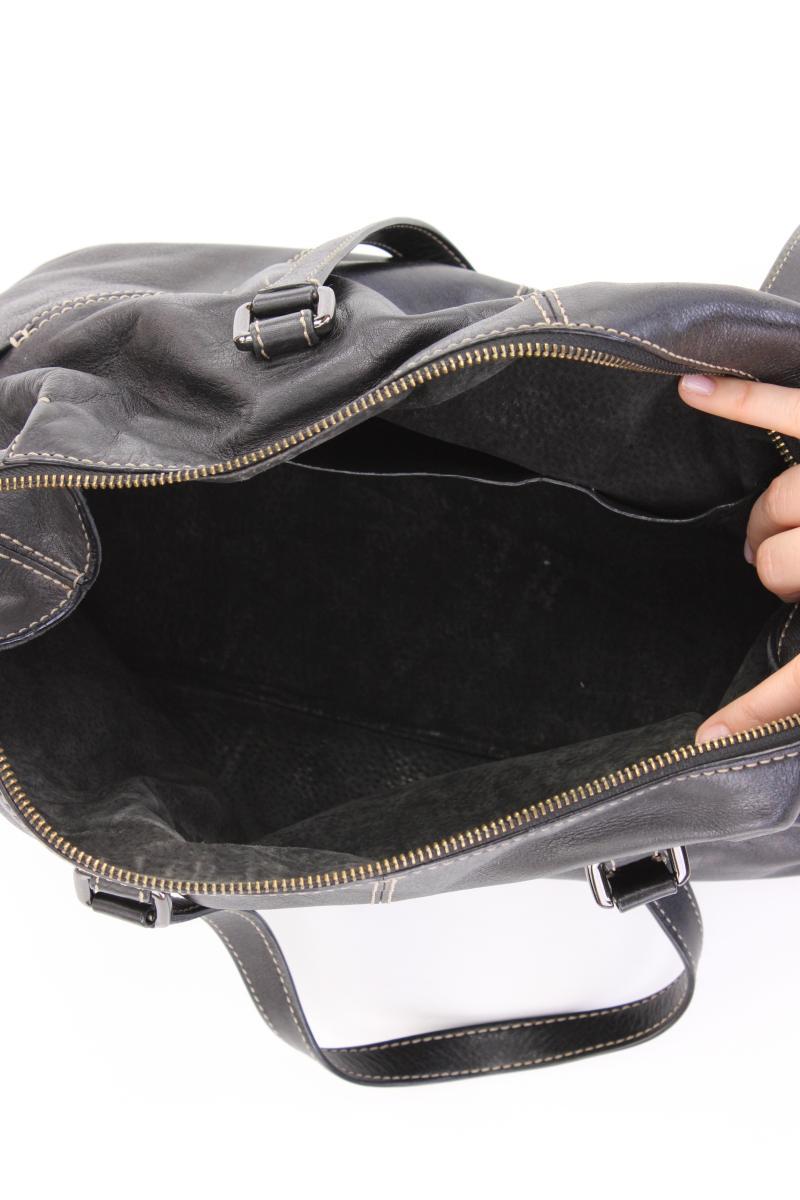 Ledertasche schwarz