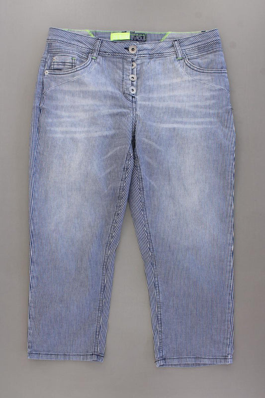 Cecil 7/8 Hose Gr. W30 gestreift Modell Starlett blau aus Baumwolle