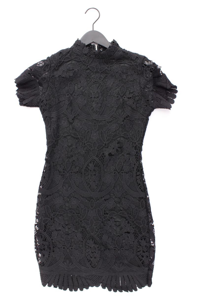 Girl In Mind Spitzenkleid Gr. UK 8 (XS) Kurzarm schwarz aus Polyester
