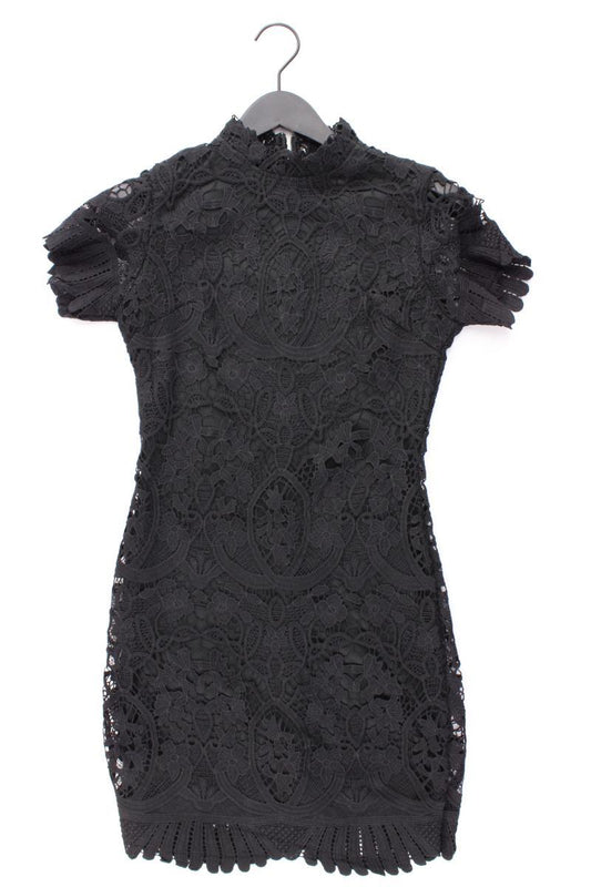 Girl In Mind Spitzenkleid Gr. UK 8 (XS) Kurzarm schwarz aus Polyester