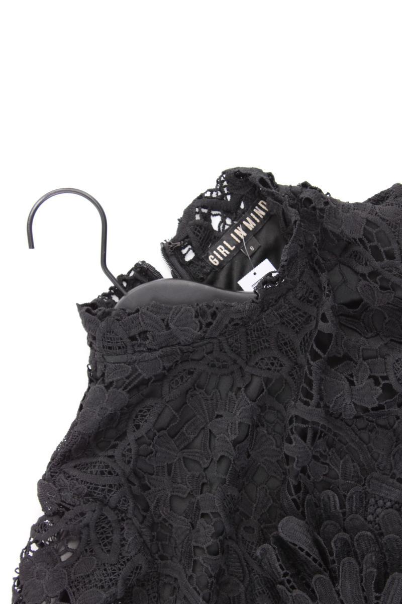 Girl In Mind Spitzenkleid Gr. UK 8 (XS) Kurzarm schwarz aus Polyester