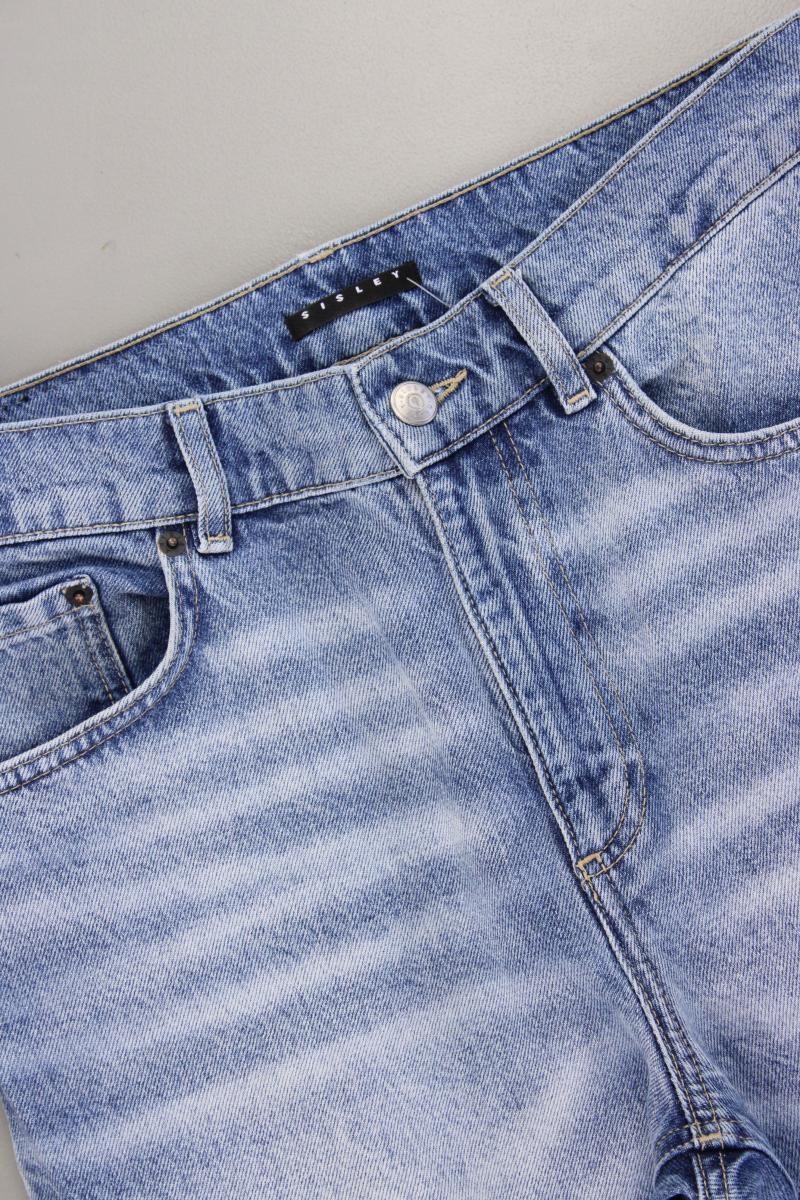 Sisley Straight Jeans Gr. W26 neuwertig blau aus Baumwolle
