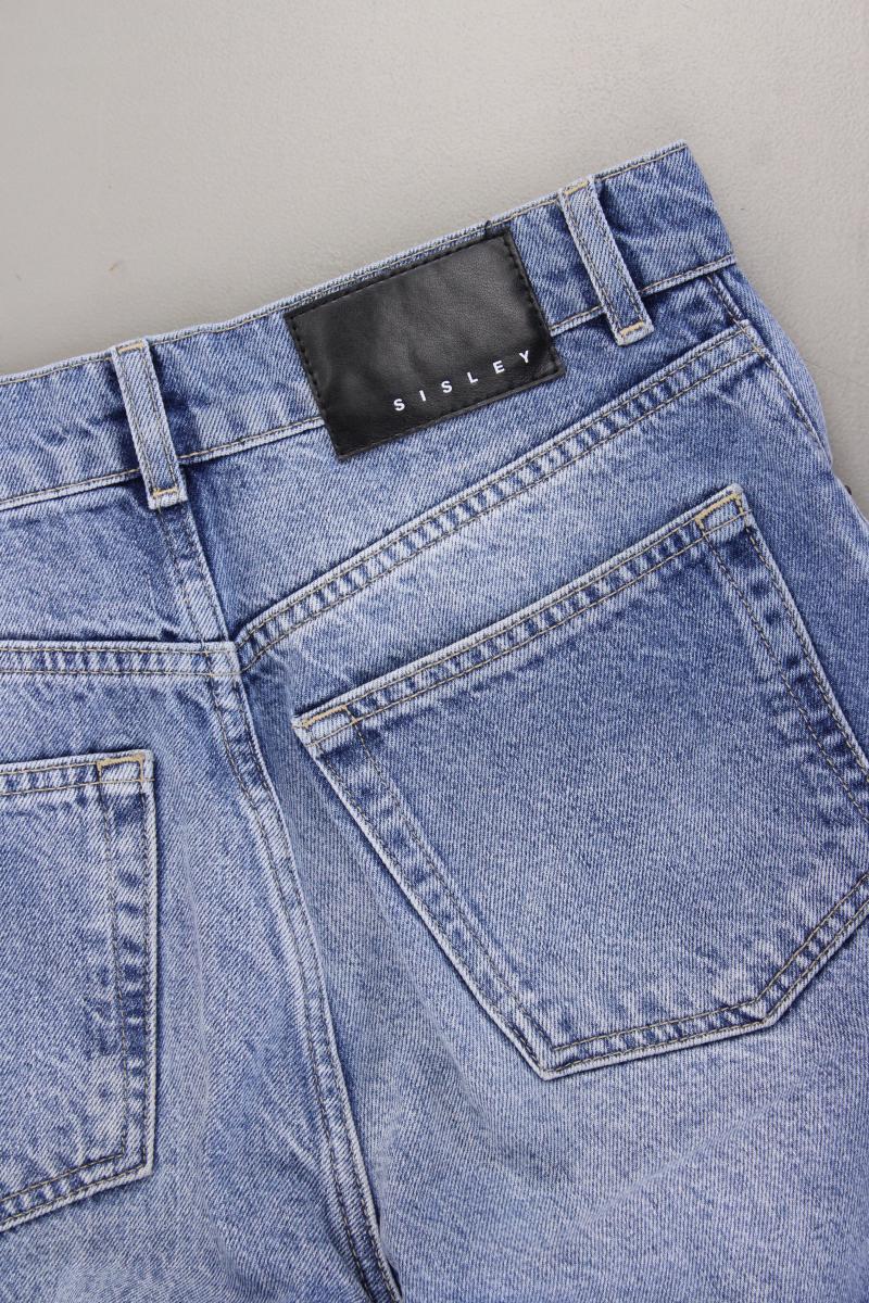 Sisley Straight Jeans Gr. W26 neuwertig blau aus Baumwolle