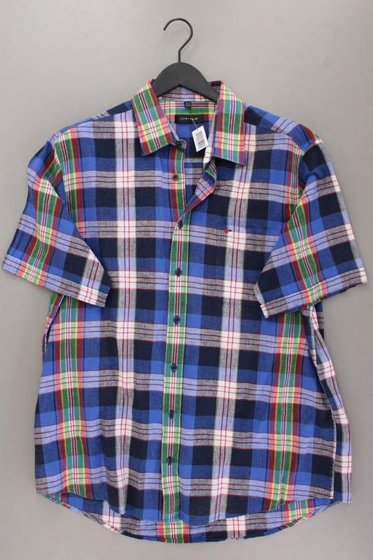 Jupiter Karohemd für Herren Gr. Hemdgröße 43/44 kariert Kurzarm Vintage