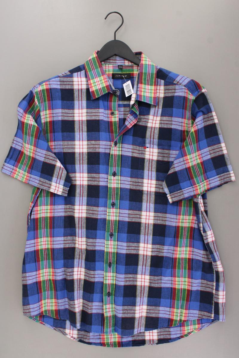 Jupiter Karohemd für Herren Gr. Hemdgröße 43/44 kariert Kurzarm Vintage