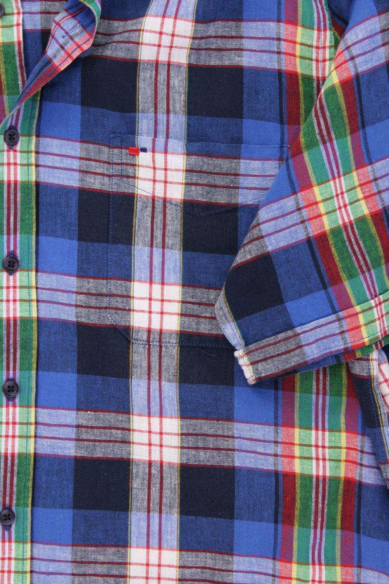 Jupiter Karohemd für Herren Gr. Hemdgröße 43/44 kariert Kurzarm Vintage