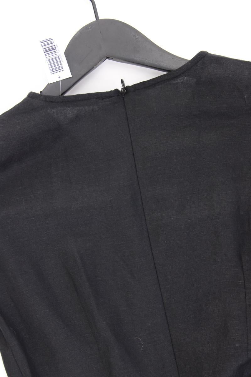 Esprit Kleid mit Leinen Gr. 32 3/4 Ärmel schwarz