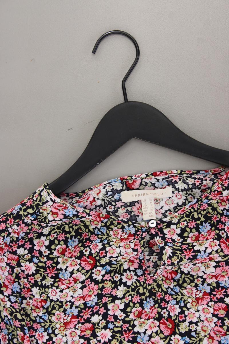 Springfield Classic Bluse Gr. 36 mit Blumenmuster 3/4 Ärmel mehrfarbig
