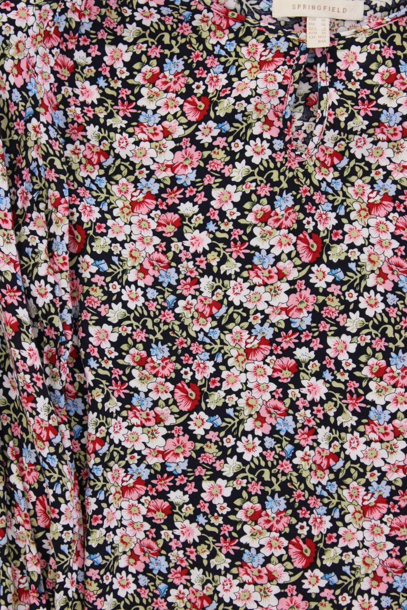 Springfield Classic Bluse Gr. 36 mit Blumenmuster 3/4 Ärmel mehrfarbig