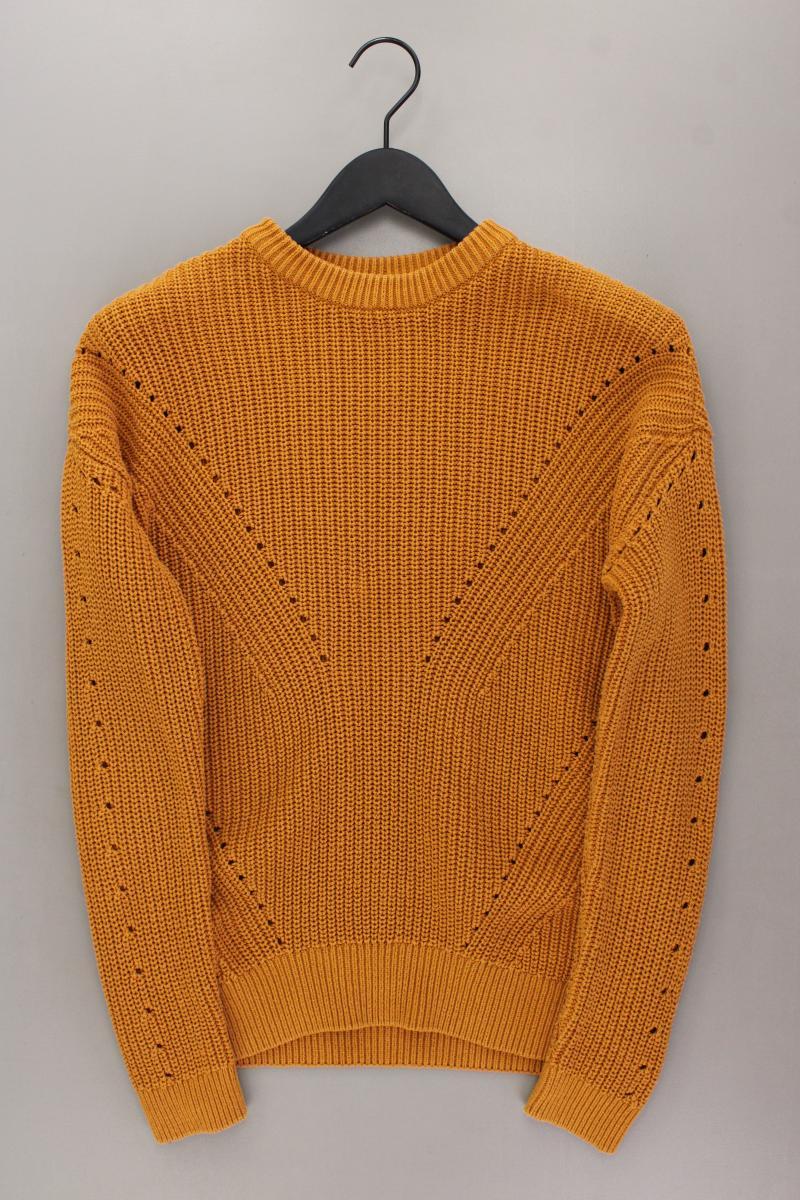 Mustang Grobstrickpullover Gr. XS orange aus Baumwolle