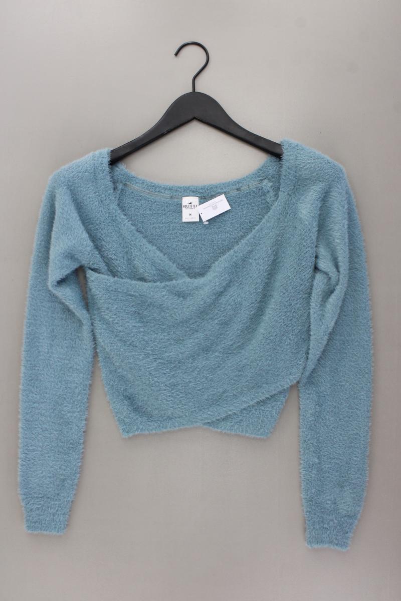 Hollister Feinstrickpullover Gr. M neuwertig blau aus Nylon
