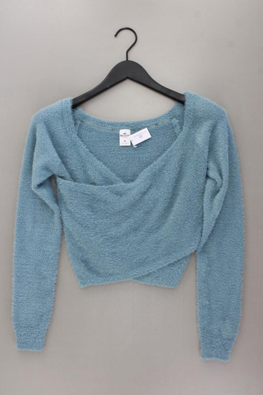 Hollister Feinstrickpullover Gr. M neuwertig blau aus Nylon