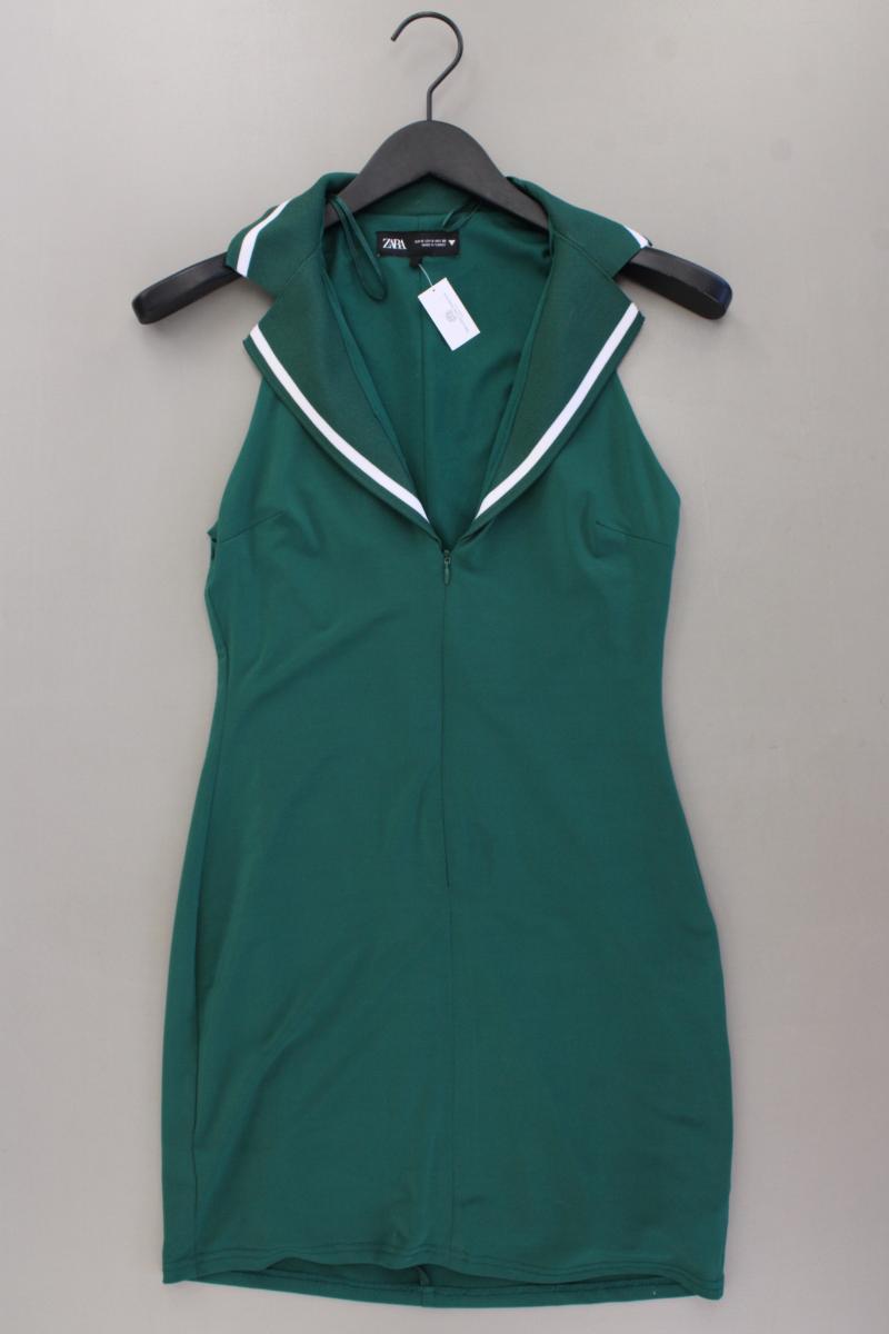 Zara Polokleid Gr. S Ärmellos grün aus Polyester