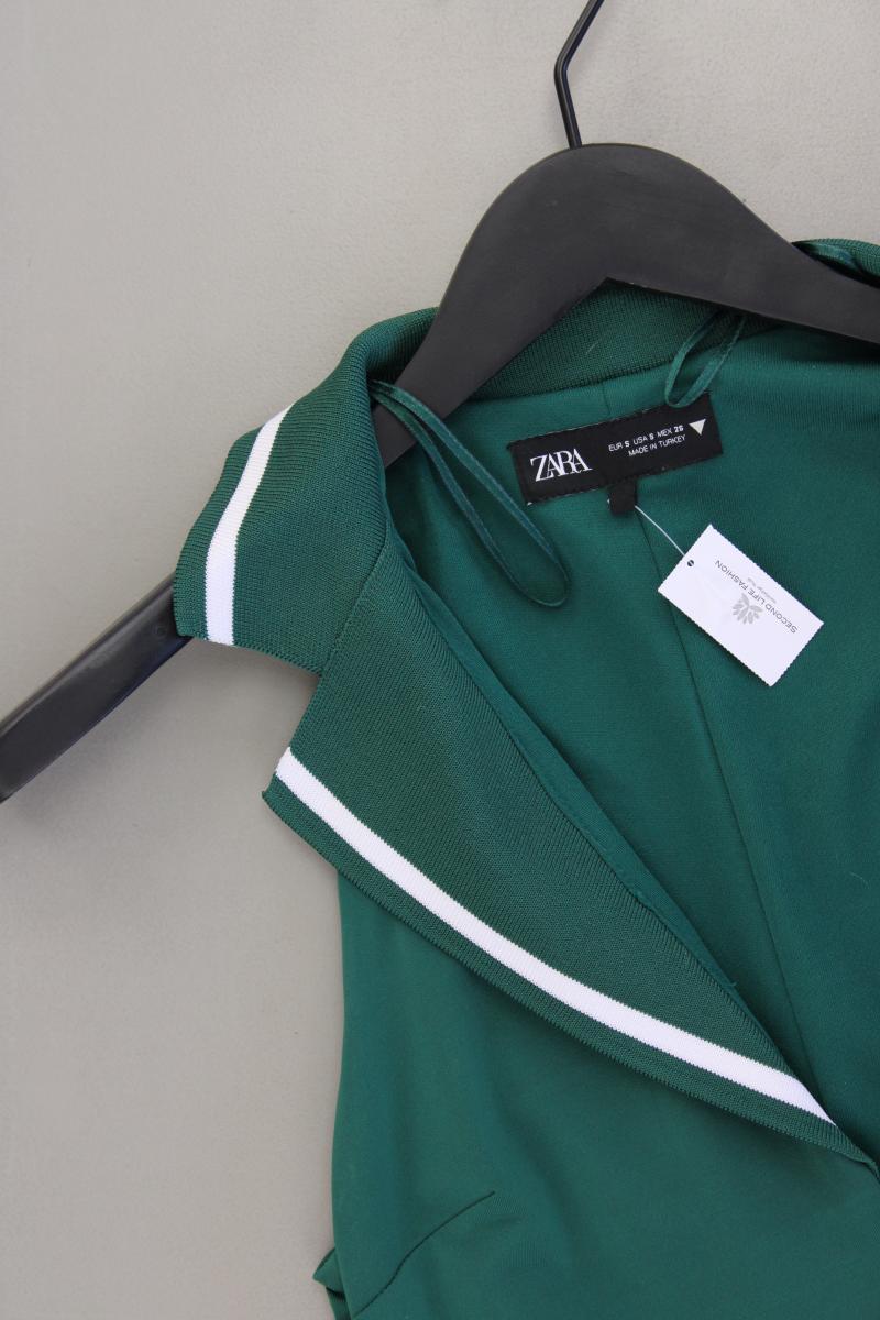 Zara Polokleid Gr. S Ärmellos grün aus Polyester