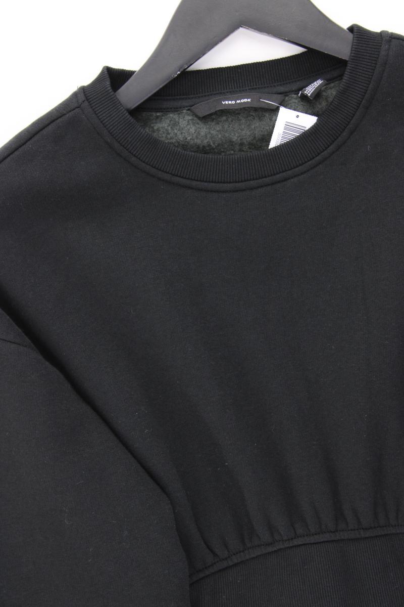 Vero Moda gefüttertes Kleid Gr. XS Langarm schwarz aus Baumwolle