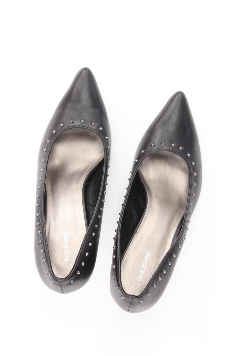 Graceland Pumps Gr. 40 schwarz aus Kunstleder