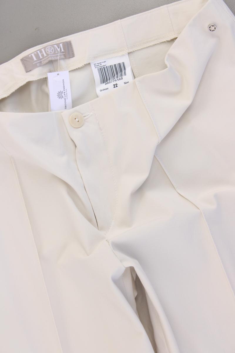 Thom by Thomas Rath Stretchhose Gr. Kurzgröße 22 neuwertig creme aus Baumwolle