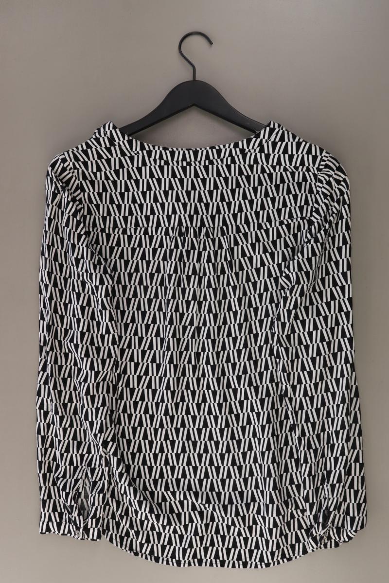 Street One Langarmbluse Gr. 40 geometrisches Muster schwarz aus Viskose