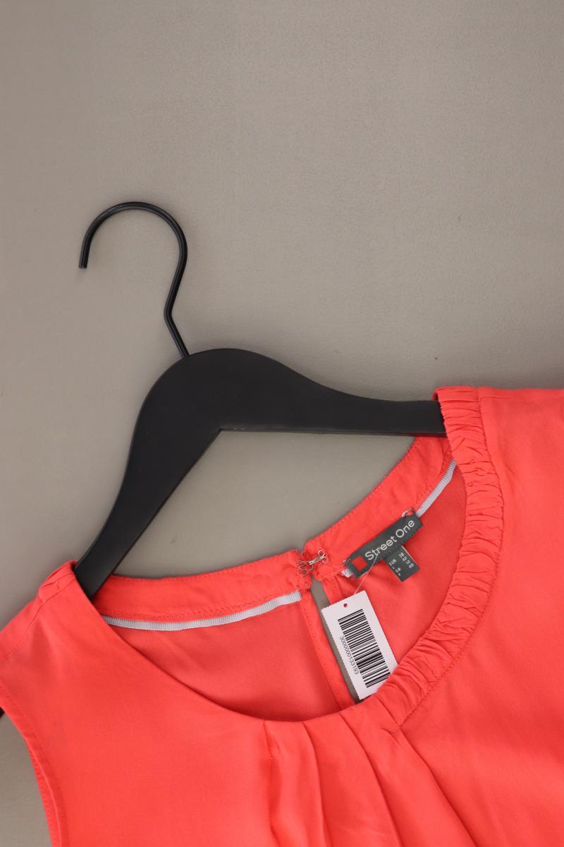 Street One Ärmellose Bluse Gr. 38 rot aus Viskose