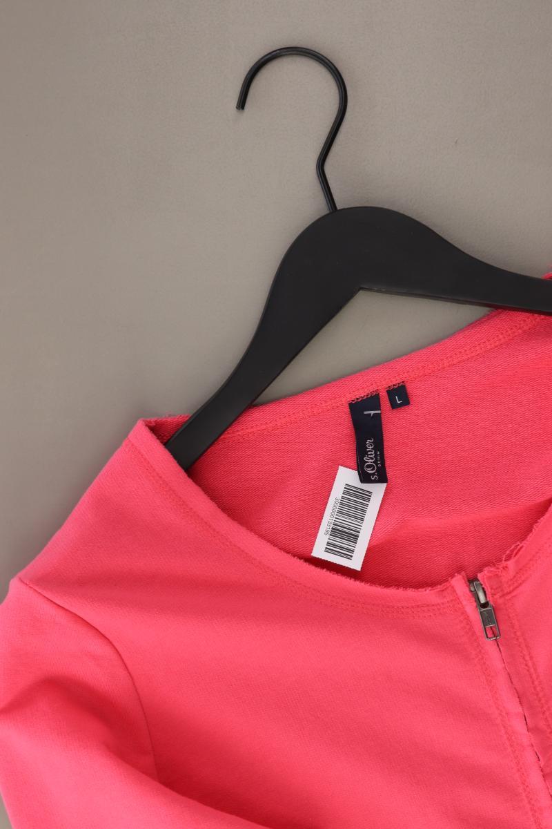 s.Oliver Regular Cardigan Gr. L 3/4 Ärmel pink aus Baumwolle