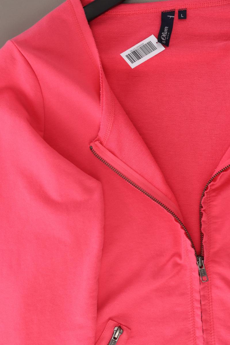 s.Oliver Regular Cardigan Gr. L 3/4 Ärmel pink aus Baumwolle