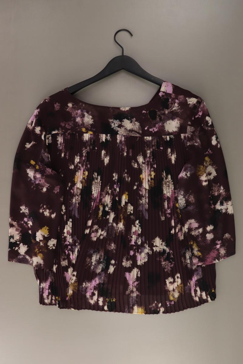 s.Oliver Oversize-Bluse Gr. 44 mit Blumenmuster 3/4 Ärmel lila aus Polyester