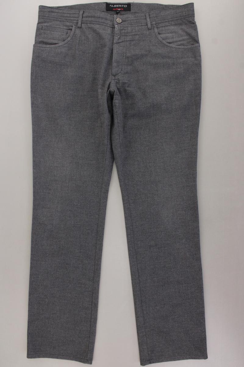 Alberto Hose für Herren Gr. 54 grau aus Polyester