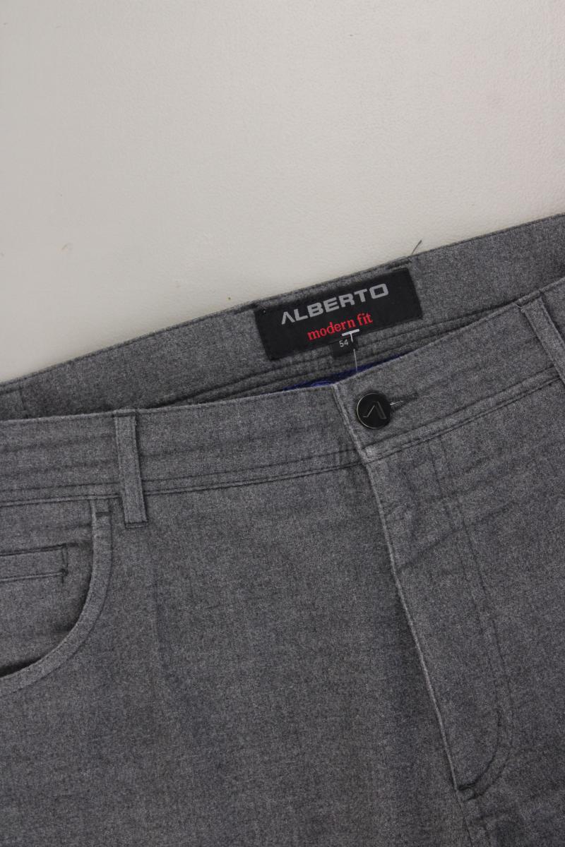Alberto Hose für Herren Gr. 54 grau aus Polyester