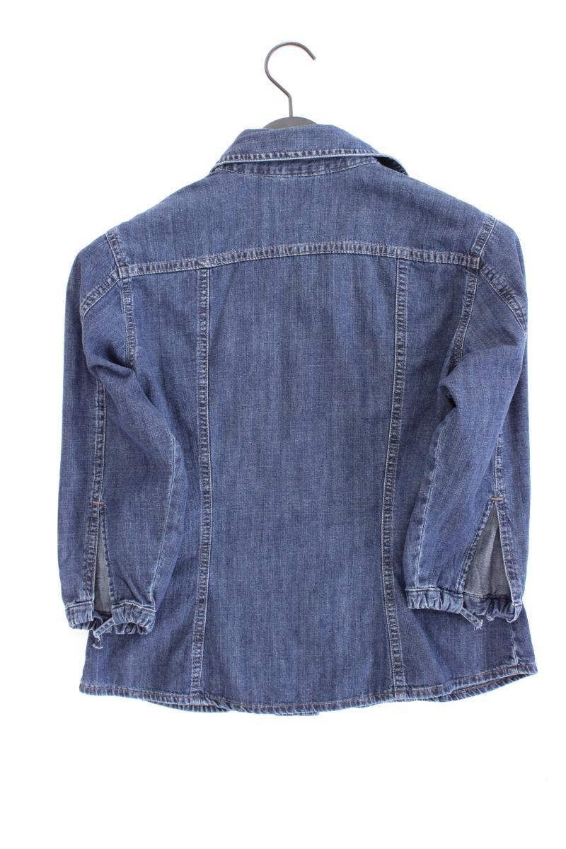 Mustang Jeansbluse Gr. M 3/4 Ärmel blau aus Baumwolle