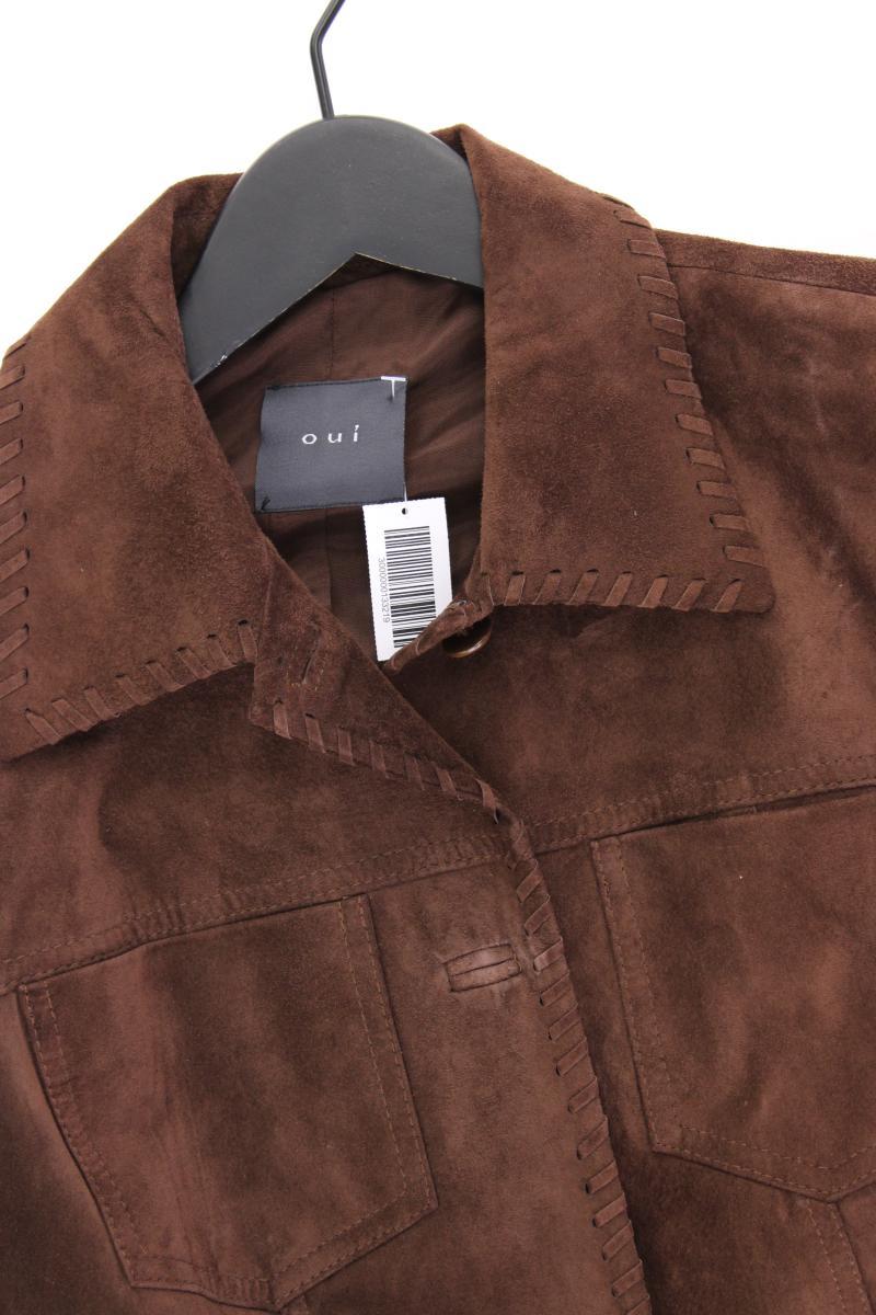 Oui Lederjacke Gr. 36 braun
