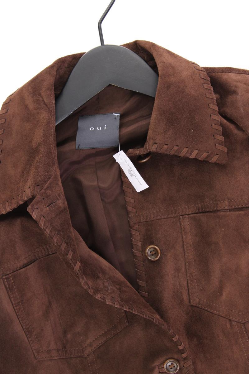 Oui Lederjacke Gr. 36 braun