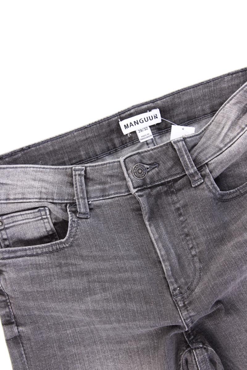Manguun Skinny Jeans Gr. w28/L32 grau aus Baumwolle